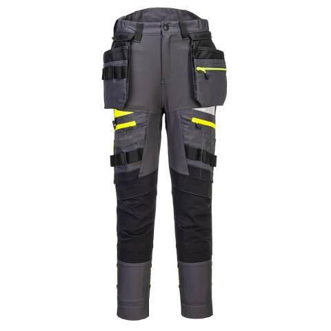 PORTWEST DX452 DX4 PANTALON À POCHE DE HOLSTER DÉTACHABLE POUR FEMMES GRIS MÉTAL - TAILLE 34 - STANDARD