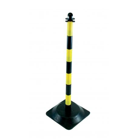 Poteau de support (h90cm) lest (2,800kg) jaune/noir TALIAPLAST | 530302_0