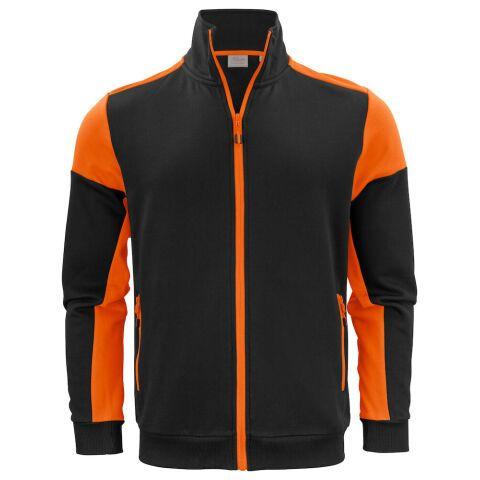 PRINTER PRIME PRIME SWEATSHIRT FULLZIP HOMMES NOIR/ORANGE - TAILLE XXXL