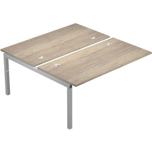PROLONGATION BUREAU TRENDY -120CM- PIEDS GRIS-CHÊNE CANADIEN - ARTARREDI