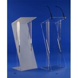 Pupitre de conférence en plexiglass en Z - Design novateur - Références PPZ et PZO_0