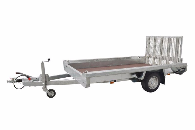 Remorque porte engin hulco 1.8t, 2,94m - 1 essieux_0