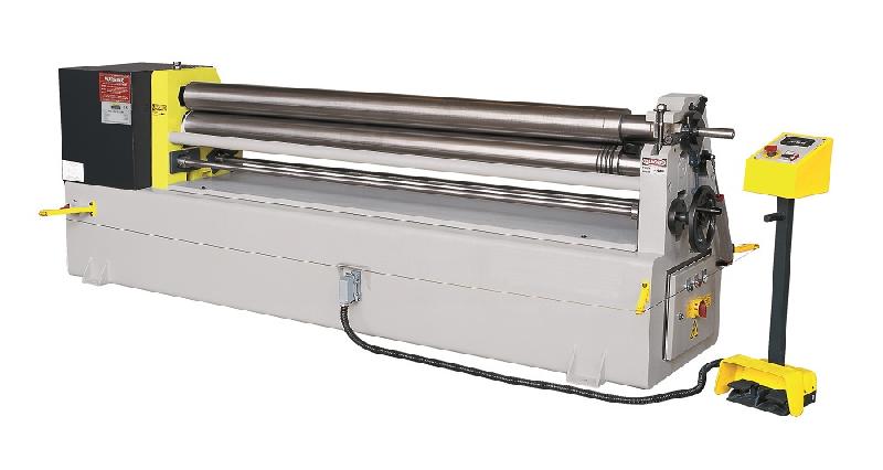 Rouleuse de tôle motorisée 3 rouleaux - RBM 2.050-3,0 avec dispositif de roulage conique et rouleaux en acier haute résistance_0