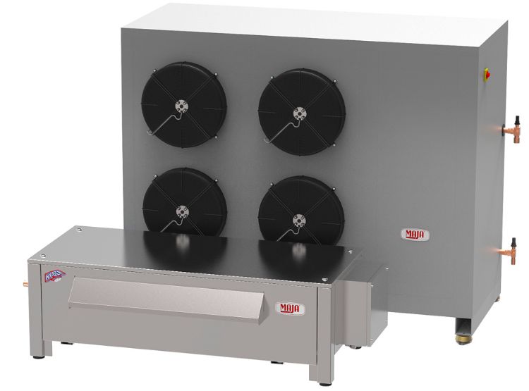 Machine à glace écailles MAJA RVH 3000 LT - version split tropicalisée - production 3000 kg/24h_0