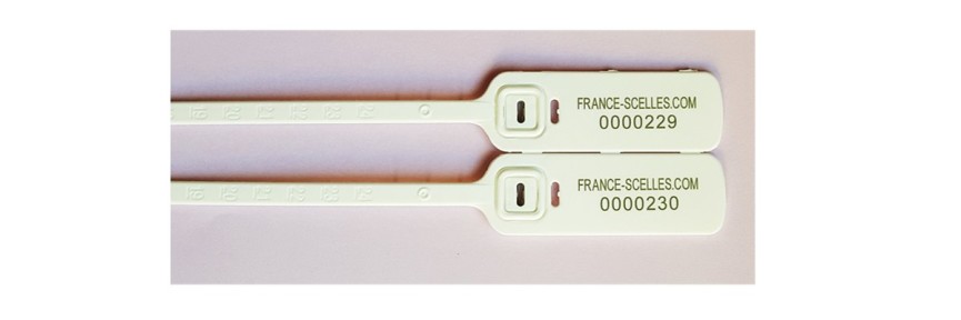 Scellé fixe Eurofix en feuillard d'acier - 215mm - Résistance 60kg - Marquage standard France Scellés_0