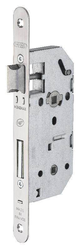 Serrure Monomax NF - axe 40 mm à condamnation, têtère inox, pour portes intérieures_0