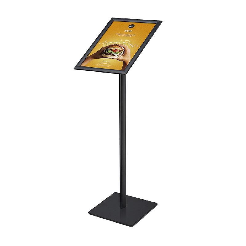 SHOWDOWN Displays Exposiciónate Porte-menu Dessin Standard A3 Coins En Onglet 25 mm Noir MBA3G25C9005 - noir aluminium MBA3G25C9005_0