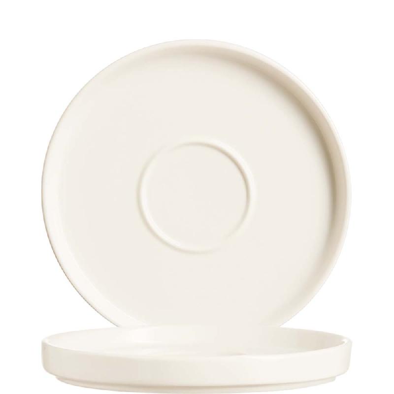 SOUS-TASSE ARCOROC FJORDS CREAM, 12 CM, BLANC