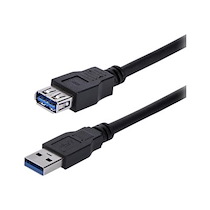 STARTECH.COM CÂBLE D'EXTENSION USB 3.0 A VERS A DE 1 M - RALLONGE USB A SUPERSPEED EN NOIR - M/F - RALLONGE DE CÂBLE USB - USB TYPE A POUR USB TYPE A - 1 M