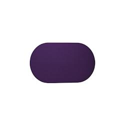 Stil Casa, set de 12 sets de table unicolores, polyuréthane cousu, 48xh. 30 cm, finition dollar couleur violet. - TOV4830-D-VID_0