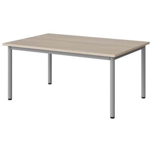 TABLE MALIBU 120X80 T2 4P STRA ABS ACACIA/GRIS 9006