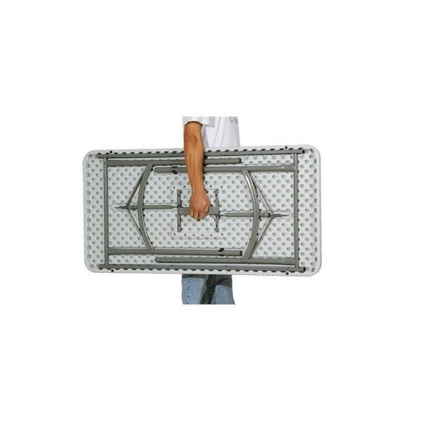 Table pliante en polypropylène 122 cm - légère, robuste et pas chère_0