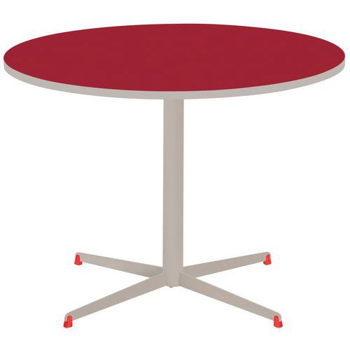 TABLE TAMARIS Ø 100 PL.ROUGE/SABLE PIET.SABLE/ROUGE