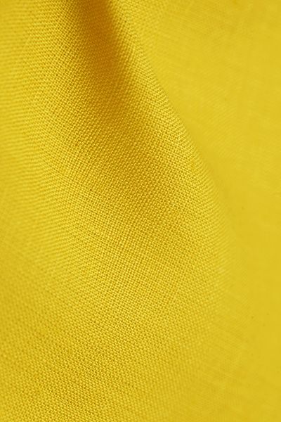 TISSU FIN 100% PUR LIN COLORIS JAUNE SOLEIL