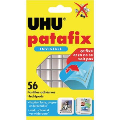 Uhu Pastilles adhésives Patafix double-face invisibles détachables, réutilisables, transparentes. - blister 56 unités_0