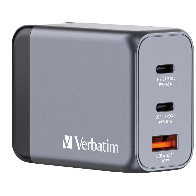 Verbatim 32201 Verbatim GNC-65 Chargeur gris, 65 W - noir Polycarbonate 32201_0
