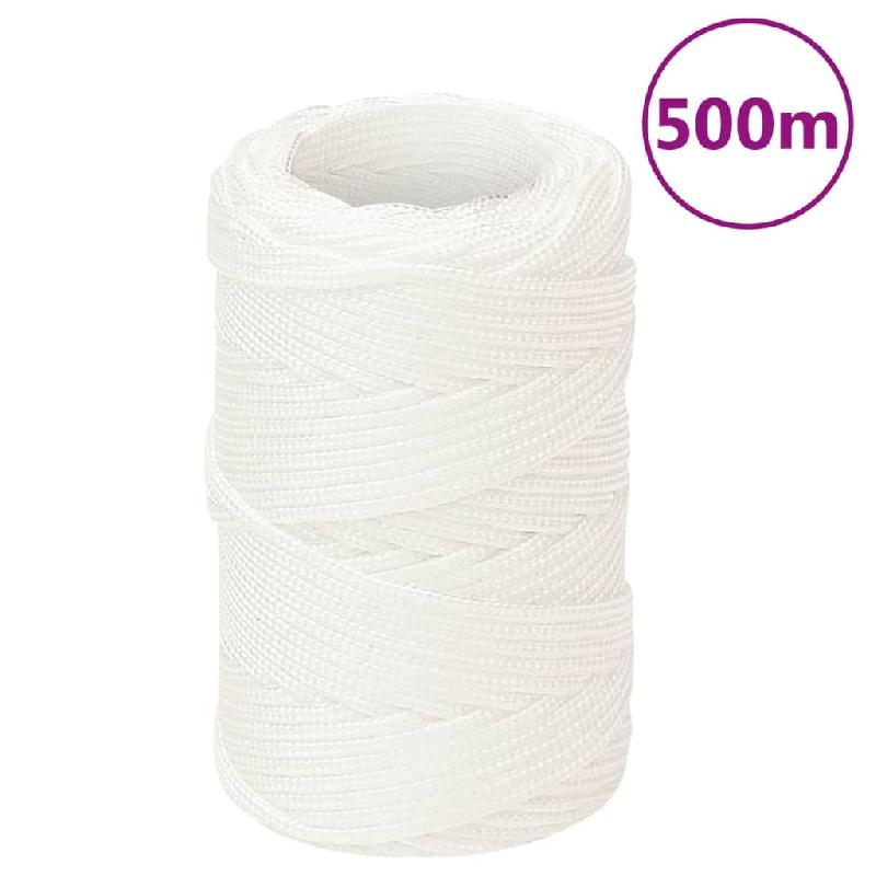 Vidaxl corde de bateau blanc complet 2 mm 500 m polypropylène 152533_0