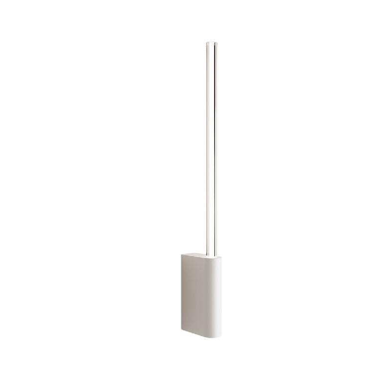 Zafferano Applique Led Brilliant 1 Lumière En Aluminium Moulé Sous Pression Chrome Poli, Diffuseur Cylindrique En Polycarbonate, Hauteur 70,2 Cm, Ip_0