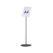 2033 - Porte-visuel de comptoir A4 incliné - Afix Diffusion - Hauteur totale 135 cm_0