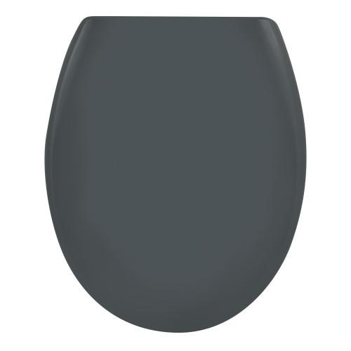 ABATTANT WC - THERMODUR - AVEC FREIN DE CHUTE - EASY CLIP - GRIS SPIRELLA