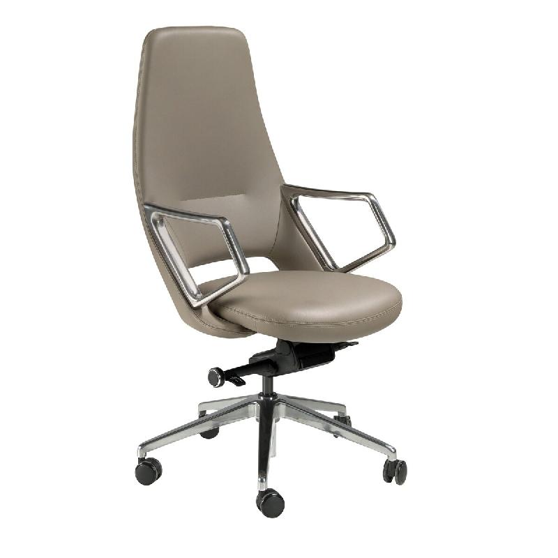 AC ANGEL CERDA Angel Cerdá Fauteuil de bureau pivotant en similicuir gris 4217C 57 x 68 x 113 - gris fourrure 8435631043959_0