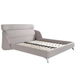AC ANGEL CERDA Angel Cerdá Lit en tissu gris clair 7161C 207 x 250 x 102 - gris Bois massif 8435631028871_0