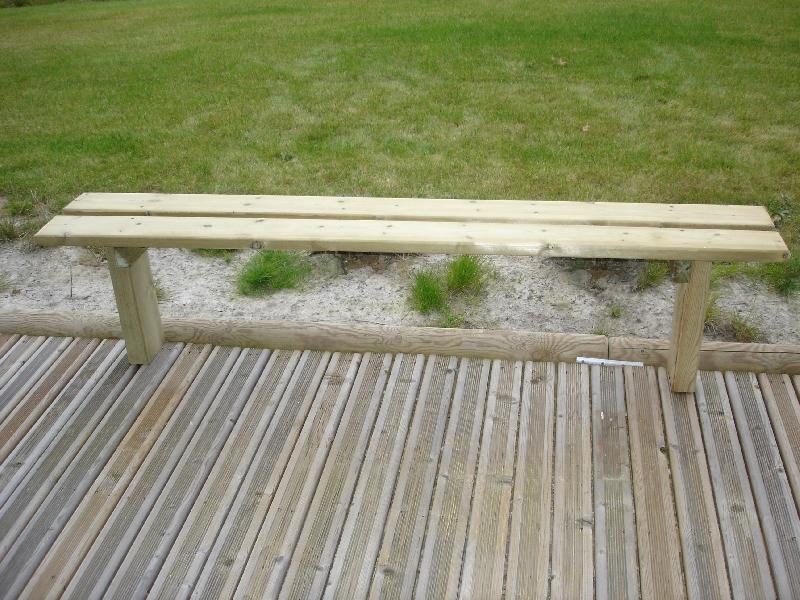 Banc public en bois cdirect-pro banquette forestière 1.50 m_0