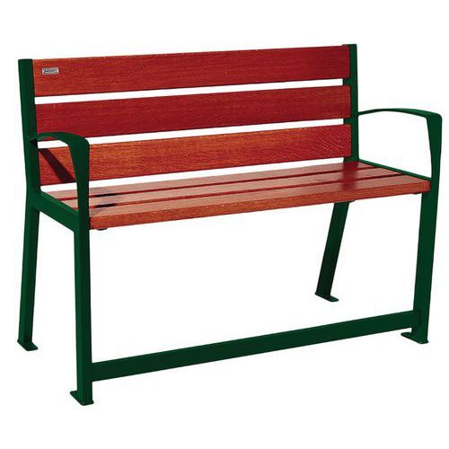 BANC SILAOS SÉNIOR 2 PLACES ACAJOU 6005 - PROCITY
