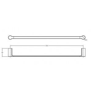 BARRE PORTE-SERVIETTES SINGULIER JACOB DELAFON