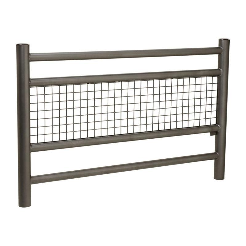 Barrière Linea inox brossé - Réf : 206806.Gpro - Sécurité accrue avec grillage maille carrée_0