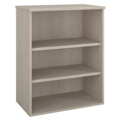 BIBLIOTHÈQUE BASSE ECLA H 100 X L 80 CM FINITION BOIS CHÊNE GRIS