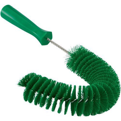 BROSSE À MAIN FLEXIBLE AVEC PAS DE VIS Ø55 MM 360 MM VERT - VIKAN
