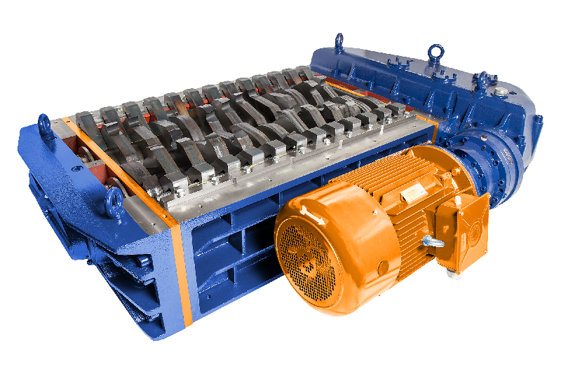 Broyeur industriel 2 arbres K 30 - 30 HP avec moteur électrique_0