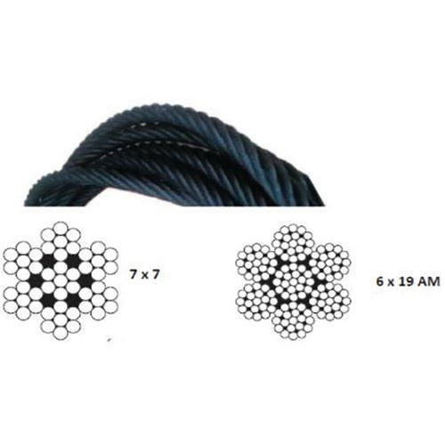 CÂBLE ACIER NOIR D2MM - COURONNE 25M - GODET