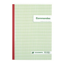 CAHIER DE COMMANDE MANIFOLD EXACOMPTA AUTOCOPIANT A4 50 PAGES DOUBLE EXEMPLAIRES