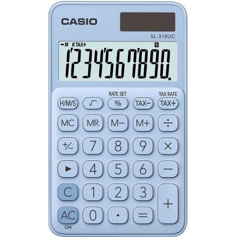CALCULATRICE DE POCHE CASIO SL-310UC BLEU CLAIR