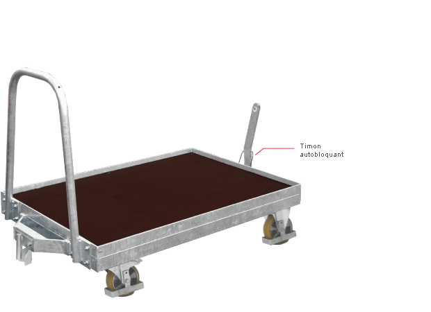 Chariot à plate-forme  revêtement résine phénolique_0