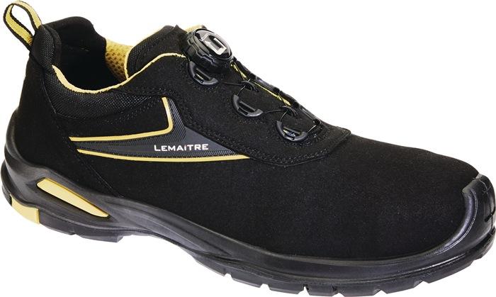 Chaussure de sécurité basse Harrison - pointure 43 - noire/jaune S3 SRC ESD EN ISO 20345 microfibre - LEMAITRE_0