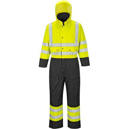 COMBINAISON HAUTE-VISIBILITÉ CONTRAST S485 NOIR/JAUNE L - PORTWEST