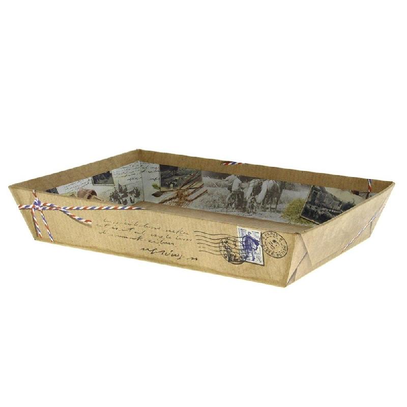 Corbeille carton rectangle 