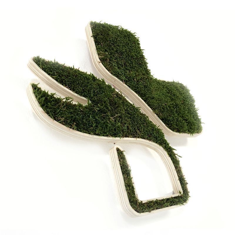 Croix de pharmacie végétale - Lichen scandinave pour l'intérieur uniquement, vert forêt ou vert citron, Style 1_0