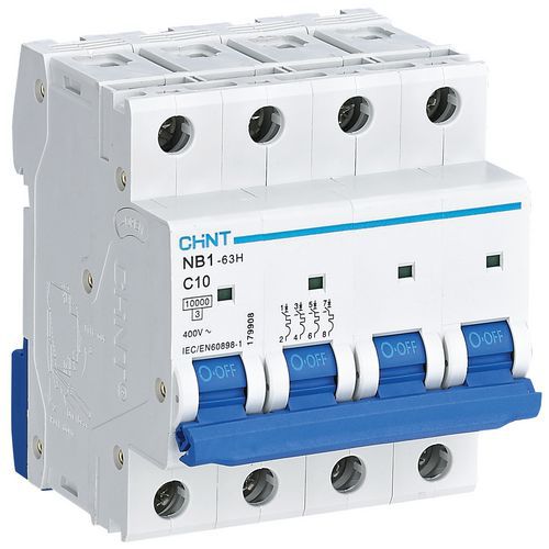 DISJONCTEUR MINIATURE 4P 10A C 10KA - CHINT