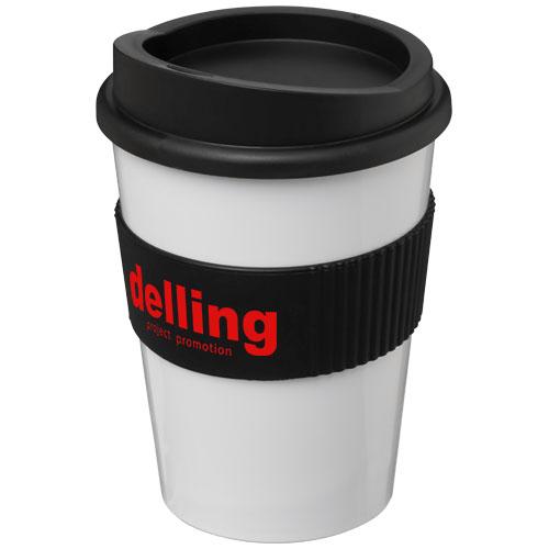 Gobelet Americano® medio 300 ml - bandeau antidérapant - plastique PP et silicone - fabriqué au Royaume-Uni_0