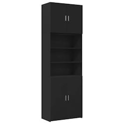 HELLOSHOP26 - Buffet bahut commode armoire meuble de rangement organisateur cuisine salle de séjour salon haut 80 x 42,5 x 249 cm bois d'ingénierie_0