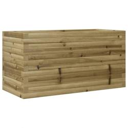 Helloshop26 - Jardinière bac lit surélevé plantes fleurs terrasse jardin 90 x 40 x 46 cm bois de pin imprégné marron 02_0037979 - 3000214010342_0