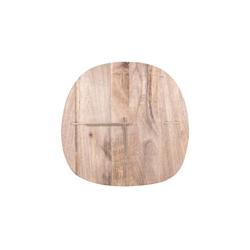 Horloge manguier 61x59,5 cm -  Marron Rectangle Bois Table Passion 59.5x2 cm - marron Bois massif 3106239541370_0