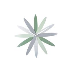 Horloge murale en métal Bloom vert Karlsson - vert 8714302733253_0