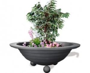 Jardinières en acier, fonte et métal - Modèle Esférica Grande - Finition antirouille Ø 1800 x Ht 600 mm_0