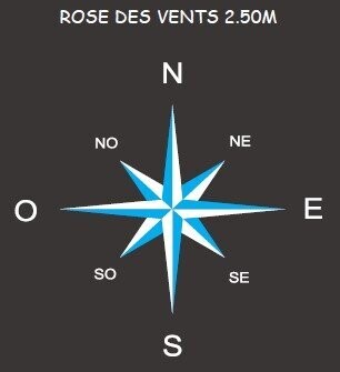 Jeux thermocollés - Rose des vents - Référence BTJT08_0