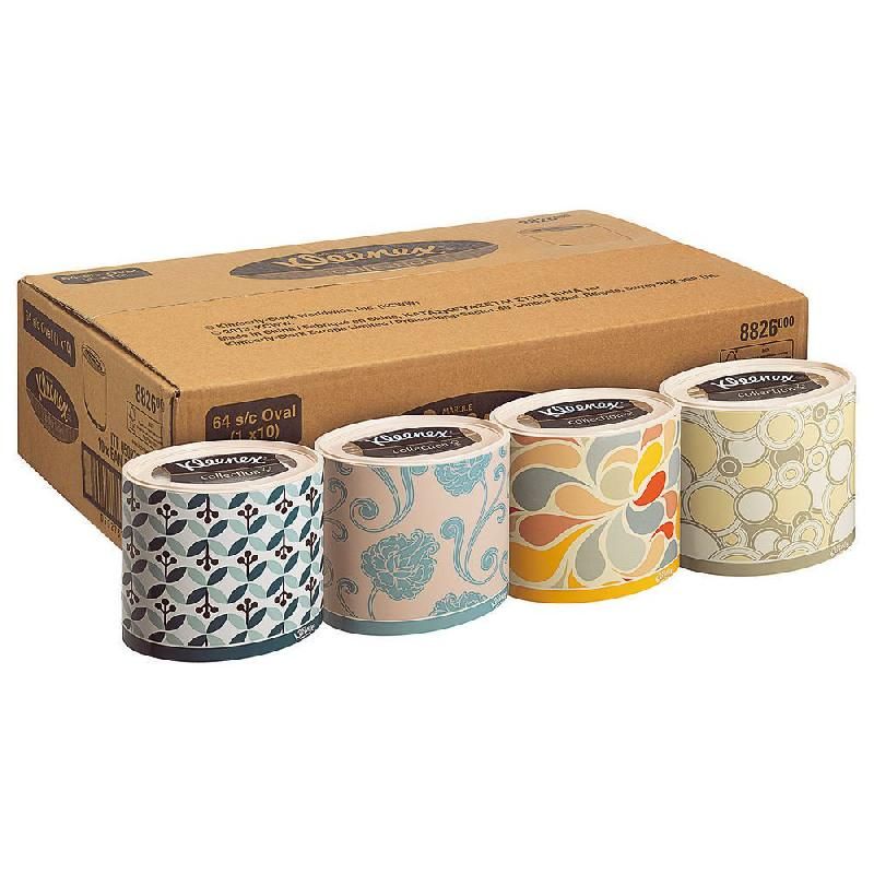 KLEENEX® MOUCHOIR EN PAPIER KLEENEX - BLANC - BOITE OVALE DE 64 (PRIX À L'UNITÉ)